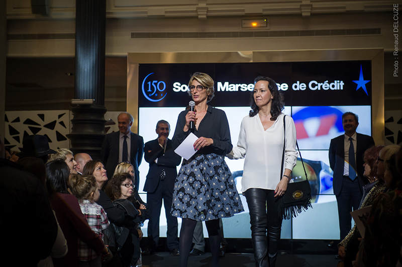 Défilé Mode et Design en ville 1ère édition à la Société Marseillaise de Crédit, 2015